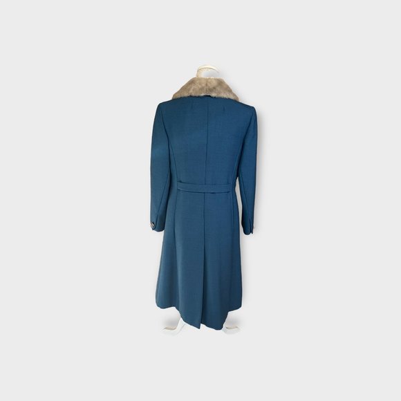 Vintage Women's Blue Wool jacket size small by Holly Poplin made in the USA. - Picture 2 of 10